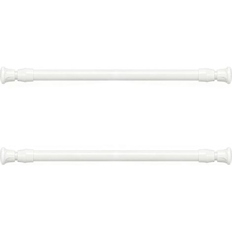 2 Tringles Telescopiques 30-50cm Diametre 1.3cm Sans Perçage Rideaux (1/5)