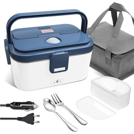 Gamelle Chauffante - FOLAYA - 1,8L - 12V/24V/220V - Acier Inox - Sac Isolant (1/4)