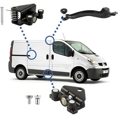 Side Door Wheels Compatible with 2, A, (2000-2014) Sliding Door Rollers - Guide Up, Middle, Bottom of Door (1/5)