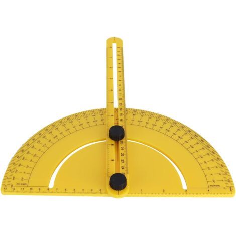 Règle d'angle, règle en plastique précise pour le dessin pour la menuiserie pour l'ingénierie (1/5)