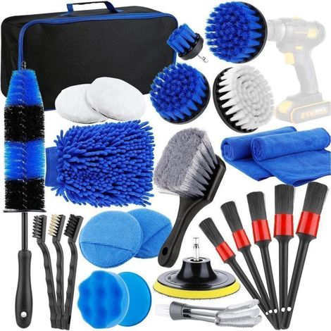 Kit de limpieza de coches versátil con múltiples accesorios para una limpieza eficaz. (1/5)
