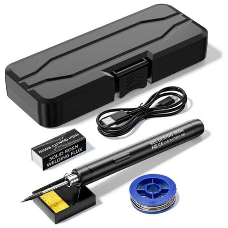 RHG Fer à souder électrique intelligent portable USB, stylo de soudage multifonctionnel avec fonction de réglage de la température de 300 à 400 ℃ pour la réparation et l'entretien (1/5)