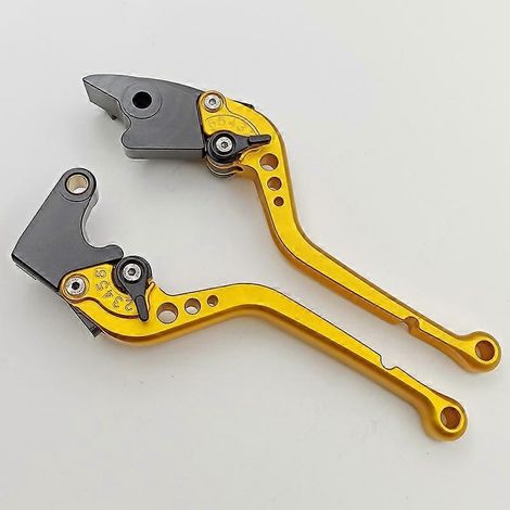 Accessoires de modification pour moto CBR600RR 03-06 : klaxon de frein en alliage d'aluminium, poignée de frein, chariot (Golden 3) (1/5)