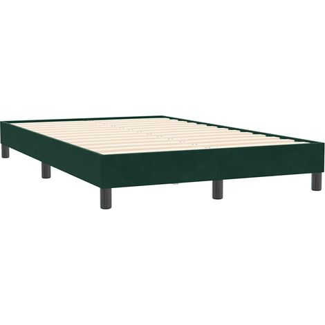 Maison Exclusive - Giroletto senza Materasso Verde Scuro 120x210 cm in Velluto