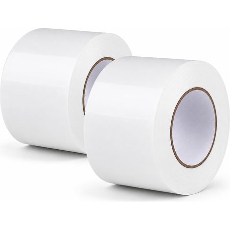 Ruban Pare-Vapeur 2 Rouleaux 100mm x 50m Blanc PE Scellage (1/5)