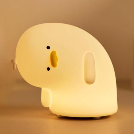 Children's Night Light, Silicone Duck, Touch Control, Rechargeable LED, 3 Brightness Levels, Bedroom (1/5)