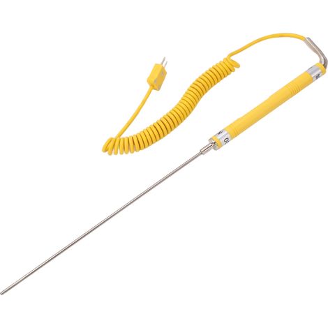 Sonde thermocouple type K à immersion pour liquides, détection huile, thermomètre industriel, pointe en plastique technique, capteur de température (1/5)