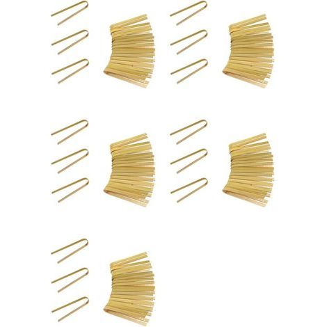100 Pièces Pinces en Bois de Bambou Ustensiles de Cuisine Pinces en Bambou Pinces à Pain Grillé Naturel pour la Cuisine (1/4)