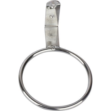 Soporte para secador de pelo, 1 soporte para secador de pelo, organizador de pared de acero inoxidable (plata 14x106 cm) (1/5)