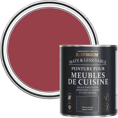Peinture Rouge pour Meubles de Cuisine, Finition Mate - Soho 750ml (1/5)