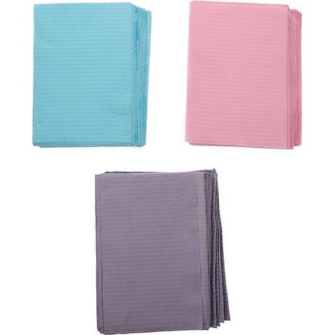 Lot de 45 bavoirs dentaires jetables pour patients, imperméables, pour dentistes-45x33x0.3cm (1/4)