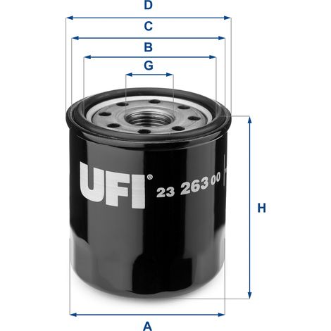 UFI 23.263.00 UFI Ölfilter