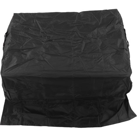 Housse de barbecue imperméable en toile Oxford, protection extérieure anti-pluie, anti-poussière et anti-UV, pour gril encastré, noir (1/5)