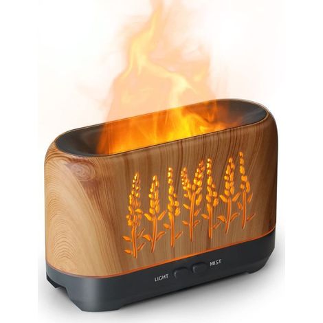 Diffuseur flamme amélioré – 2 modes brume + 2 minuteries, ultra silencieux, arrêt sans eau, cadeau Fête des Mères high-tech (1/5)