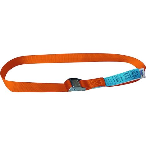Sangle d'arrimage 1 partie 3 mètres Orange 125 daN - PMS INDUSTRIE