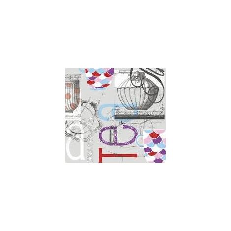 Servilletas decorativas Herlitz de 3 capas Tea Royalite, 20 unidades, 33 x 33 cm.
