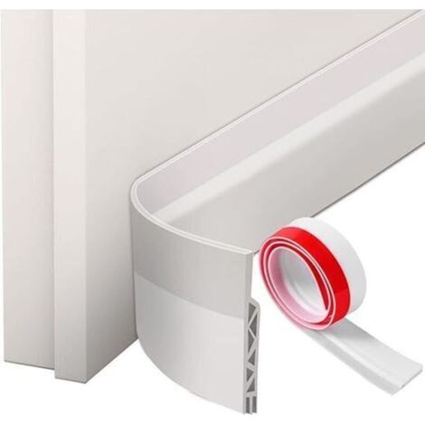 Joint de porte en silicone souple, joint de porte insonorisant, joint de porte isolant contre le froid, blanc 1 m x 50 mm (1/5)