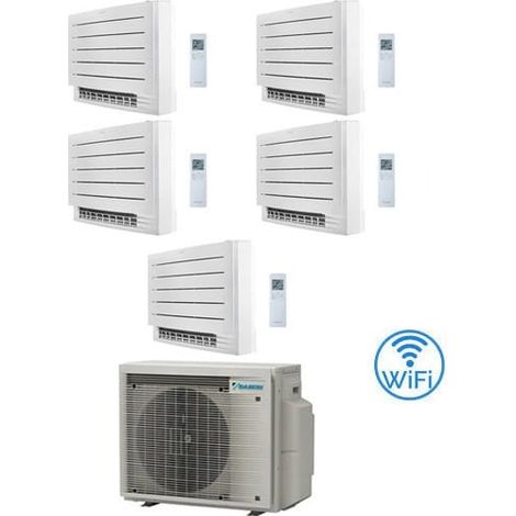 Daikin Klimaanlage FVXM-A Serie Standkonsole Perfera WiFi R32 Penta Split Inverter 9000 + 9000 + 12000 + 12000 + 12000 BTU mit E.U. 5MXM90A9 Klasse A+++/A++ NEU 2024