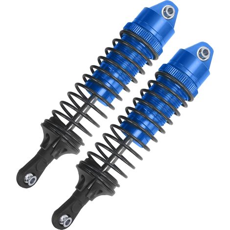 Amortisseurs Métalliques Bleus 115mm pour TRAXXAS SLASH 2WD - Kit de 2 Pièces, Amélioration et Rechange RC (1/5)