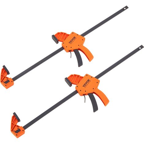 Serre-joints pour menuiserie, lot de 2,24 pouces, pince à une main avec limite de charge de 300 lbs, plastique résistant et acier (1/5)