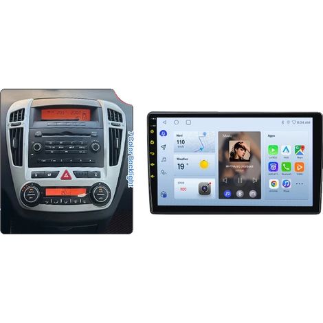 Radio para coche, tamaño de pantalla, soporte multimedia, compatible con KIA CEED 2007-2012, PX1 (4GB 64GB)A (1/2)