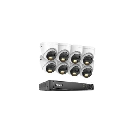ANNKE 8CH 4K Standalone Surveillance PoE NVR x 8 PCS 1080p 24/7 Color Security Cameras (1/5)