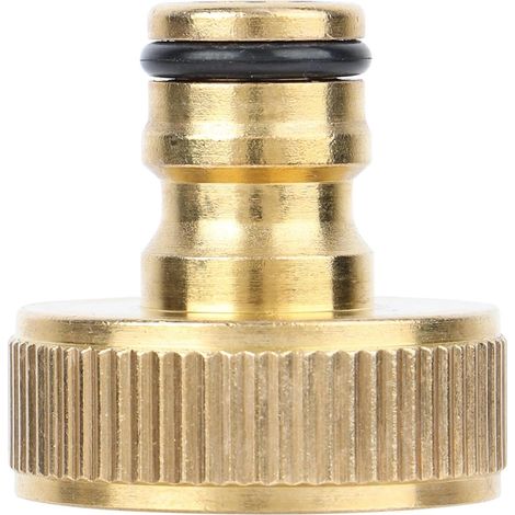 Adaptateur de tuyau en laiton, 35 cm de long, pour systèmes d'irrigation, réservoirs et tuyauterie extérieure.-AquaForge (1/5)