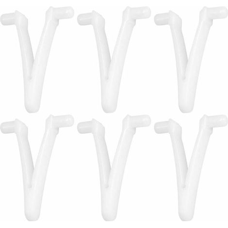 6pcs Piscine d'approvisionnement Papillon v Clip pour Piscine Spa Brosse Feuille râteau Feuille Skimmer tête d'aspirateur pour Nettoyage de Piscine