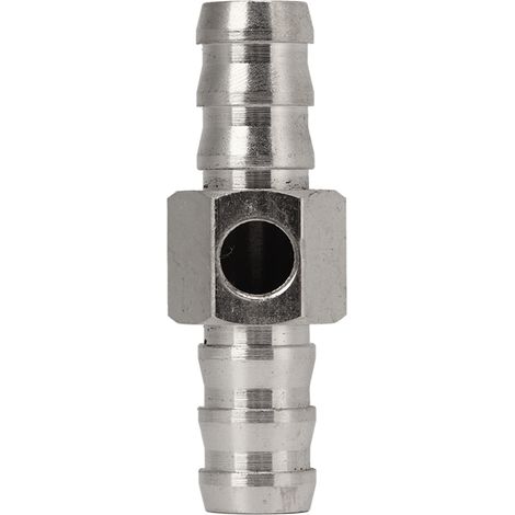 Adaptateur en T en acier inoxydable 304 avec joint en caoutchouc haute performance pour manomètre ou capteur de pression de carburant, 1/2 pouce compatible avec diamètre intérieur 12,7 mm (1/5)
