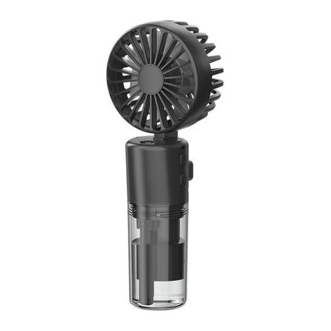 Nouveau mini ventilateur brumisateur portable, rechargeable, pliable et à porter autour du cou, avec fonction brumisateur. (1/4)