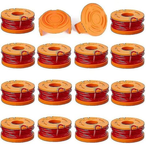 Pack of 16 trimmer lines for Worx Wa0010 Wg175 reels, 10-foot refill parts (1/5)