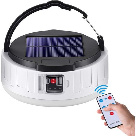 Lanterne de camping LED, lampe de tente LED rechargeable, portable et étanche IPX4, lampe de secours avec 4 modes pour le camping, le bivouac, la pêche, la randonnée et les tentes. (1/5)