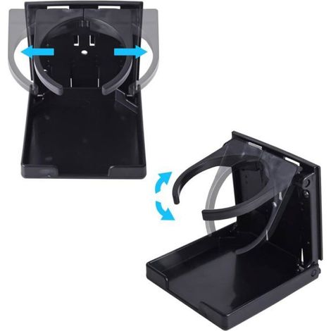 Porte-Gobelets Voiture - Pliable - Adaptateur Universel 6 2 cm à 10 4 cm - Pour Tableau De Bord Et Console Centrale - Lot De 2 (1/5)