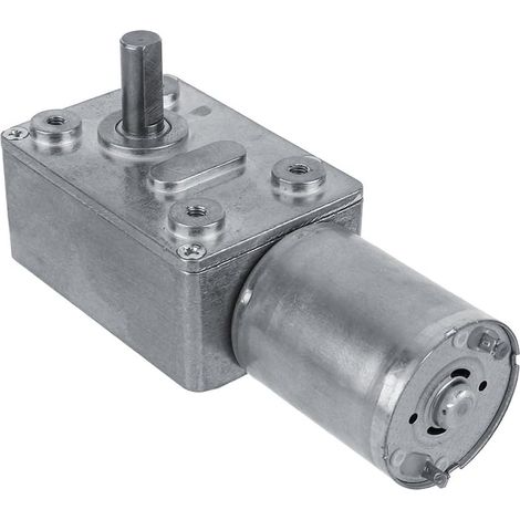 DC 12V High Torque Reversible Reduction Electric Motor Worm Gear Motor Gearbox (40 RPM) (1/5)