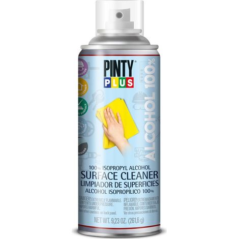 Pulitore per oggetti e superfici 100% alcool isopropilico in spray 400ml Pinty Plus