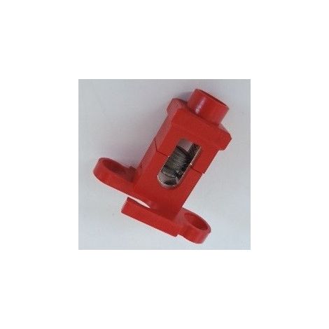 Borne de fixation à pattes rouge pour cable 35mm² 80A polycarbonate polyamide (à l'unité) serrage vis SIB ADR B0405409