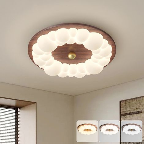 Plafonnier LED, lampe de plafond économe en énergie pour la protection des yeux, applique murale LED, 3 températures de couleur réglables, 54 cm (1/5)