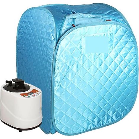 Kit de sauna portatif Générateur de cabine de sauna à vapeur pliable portable, boîte de tente for salle de spa comprenant un cuiseur vapeur for une personne, relaxation, perte de poids, corps Tente de (1/5)