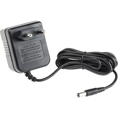 Alimentation enfichable 9V c.c., 600mA, 6W, , Non régulée ( Prix pour 1 ) (1/2)