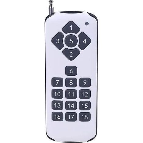 Accessoires pour Outils Multifonctions - Télécommande RF 18 Canaux 433 MHz, Émetteur Sans Fil Haute Puissance pour Alarme de Commutation - Blanc - (1/4)