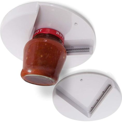 Ouvre-bocal, couvercle de bocal sous armoire et ouvre-bouteille, tire-bouchon économe en main-d'œuvre, idéal pour les personnes âgées et les mains faibles ou arthritiques. (1/5)