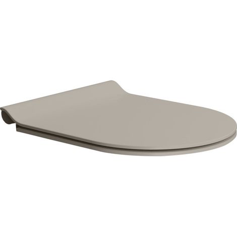 Abattant WC, SLIM, Soft Close, Quick Release, tortora mat/chrome (1/2)