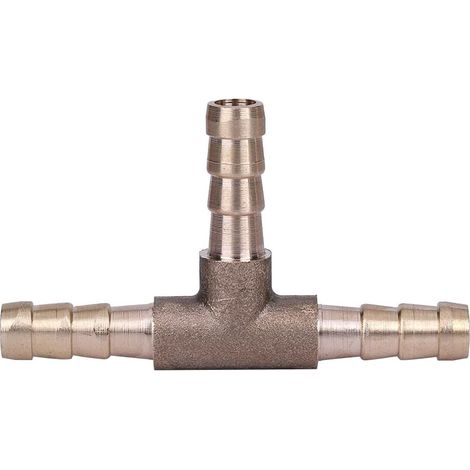Raccord Tuyau Gaz, Laiton T Pièce 3 Voies Carburant Connecteur Connecteur Pour Air comprimé Pétrole Gaz Tuyau(6mm) (1/5)