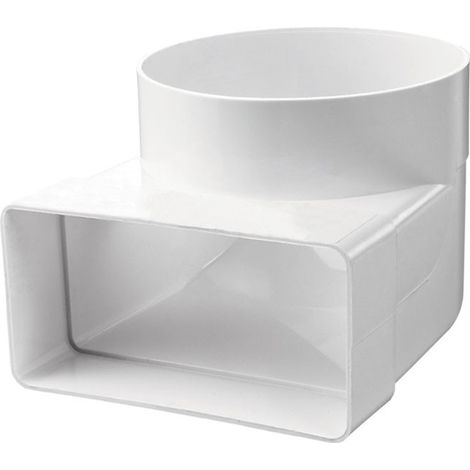 Coude PVC 60mm – Longueur 204mm – Diamètre 100mm – Angle 90° pour systèmes de ventilation – Flexible pour applications horticoles – Winflex Ventilation - 60MMX204MM- (1/2)