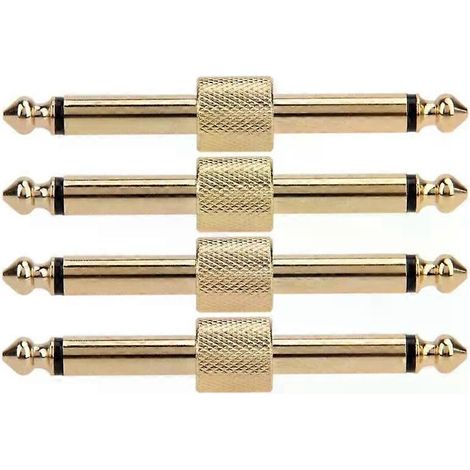 Gitarreneffektpedale, Instrumentenstecker, Adapter, Metall-Lötstecker, Patch-Audio-Adapter, 635-mm-Klinkenbuchse (1/4)
