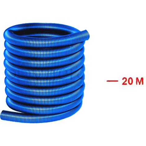 Flexible aspiration centralisée nu - bleu - longueur au choix - 20m