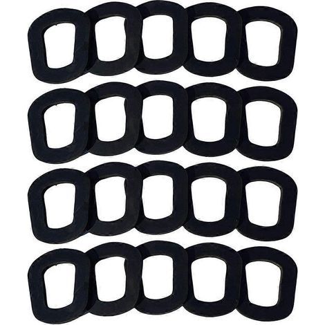 20 œillets pour réservoir de carburant, joint de bec verseur pour bidon d'essence de 5 gallons, joint d'étanchéité-5.40X4.80X0.50CM-Black (1/3)