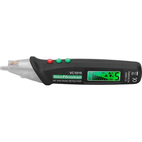 Testeur de tension sans contact stylo vérificateur câble électrique AC haute précision alarme audio-visuelle (1/5)