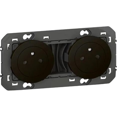 DOPPELTE STECKDOSE 2P+E OBERFLÄCHE DOOXIE 16A PR KABEL MATTSCHWARZ LEGRAND LEG600532