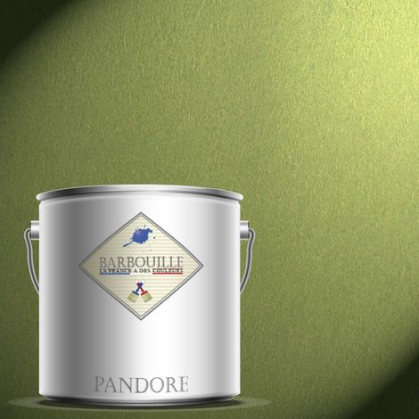 Pandore 2.5L  Peinture effet Métallisée Couleur Vert métallique Marie Juana avec spatule (1/4)
